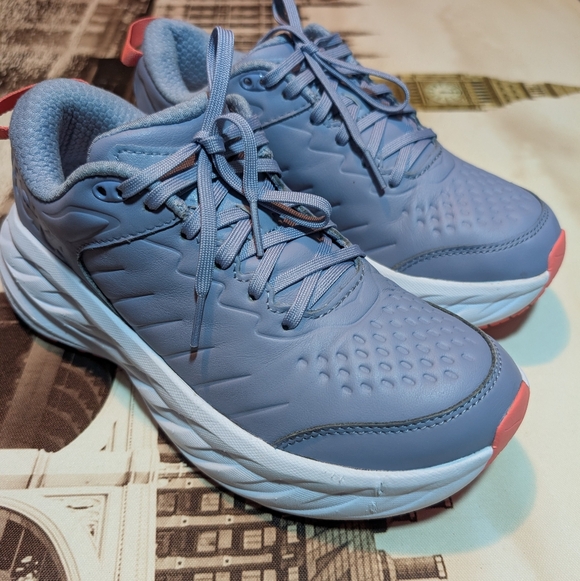 Hoka W Bondi SR Slip Resistant Moonlight Pale Dusk Running Shoes Women Size 8.5 - Picture 13 of 14